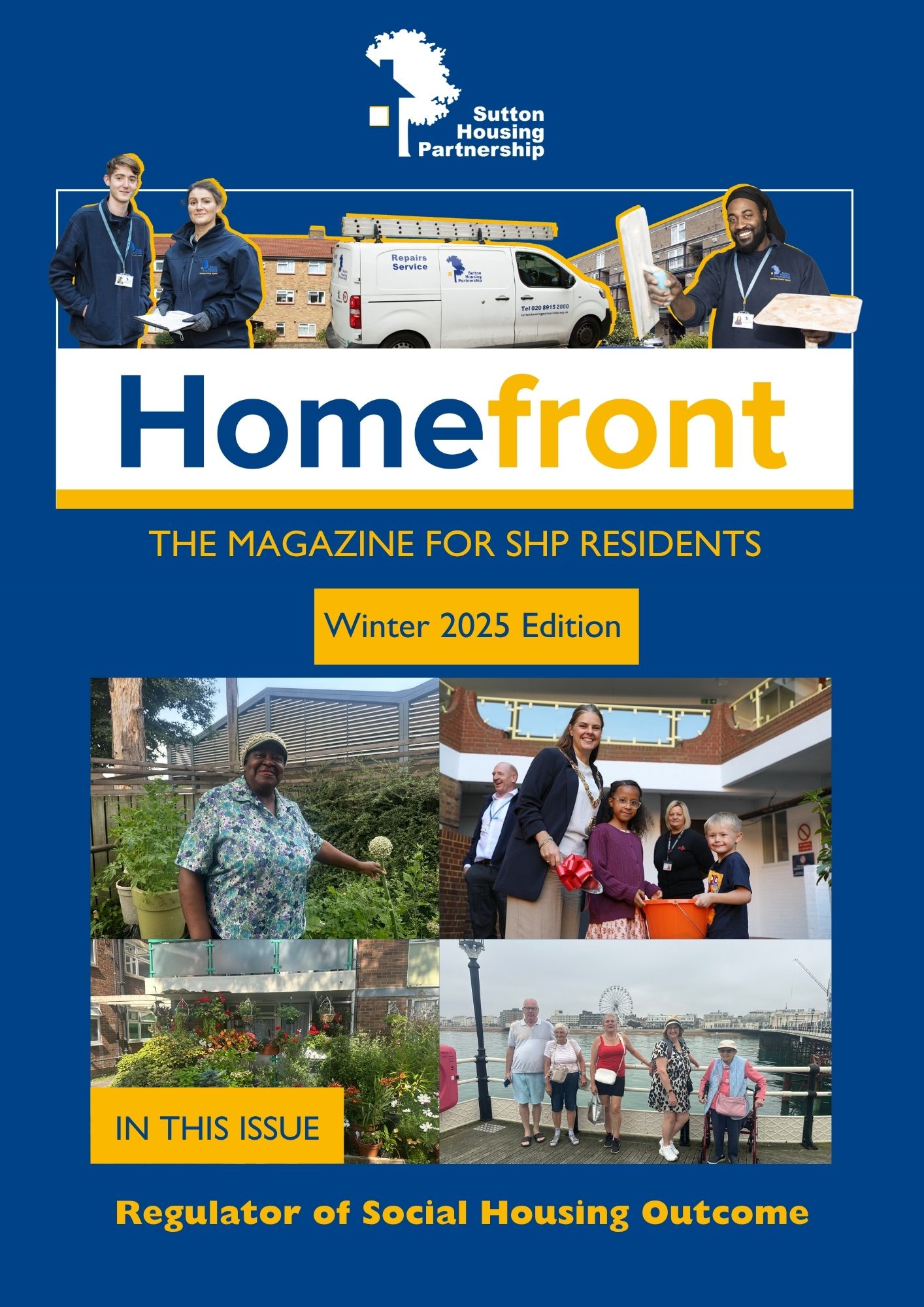 Front cover of winter 2025 Homefront magazine