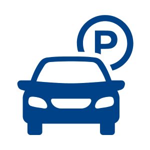 Blue car icon